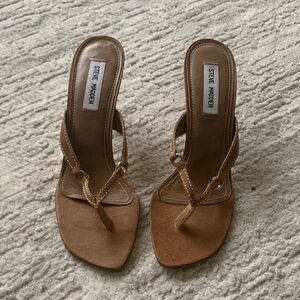 NWOT Steve Madden Brown Women's Heeled Sandals